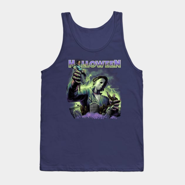 Halloween Graveyard revised Tank Top by MAW Design